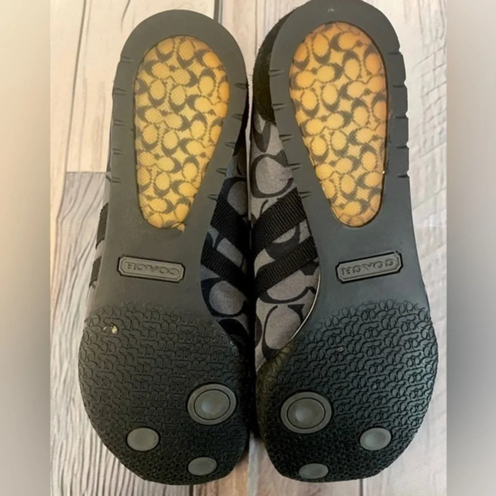 Coach Kate Remonna Signature Size 7M Women’s Sneaker Shoes Black/Grey - Picture 5 of 6